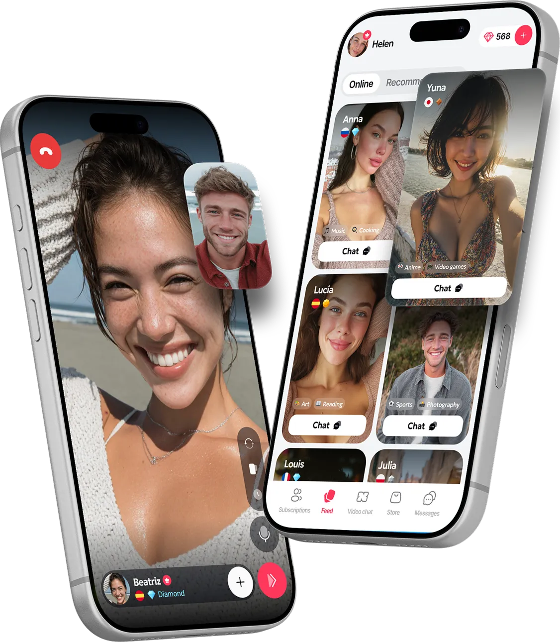 Camble app screens